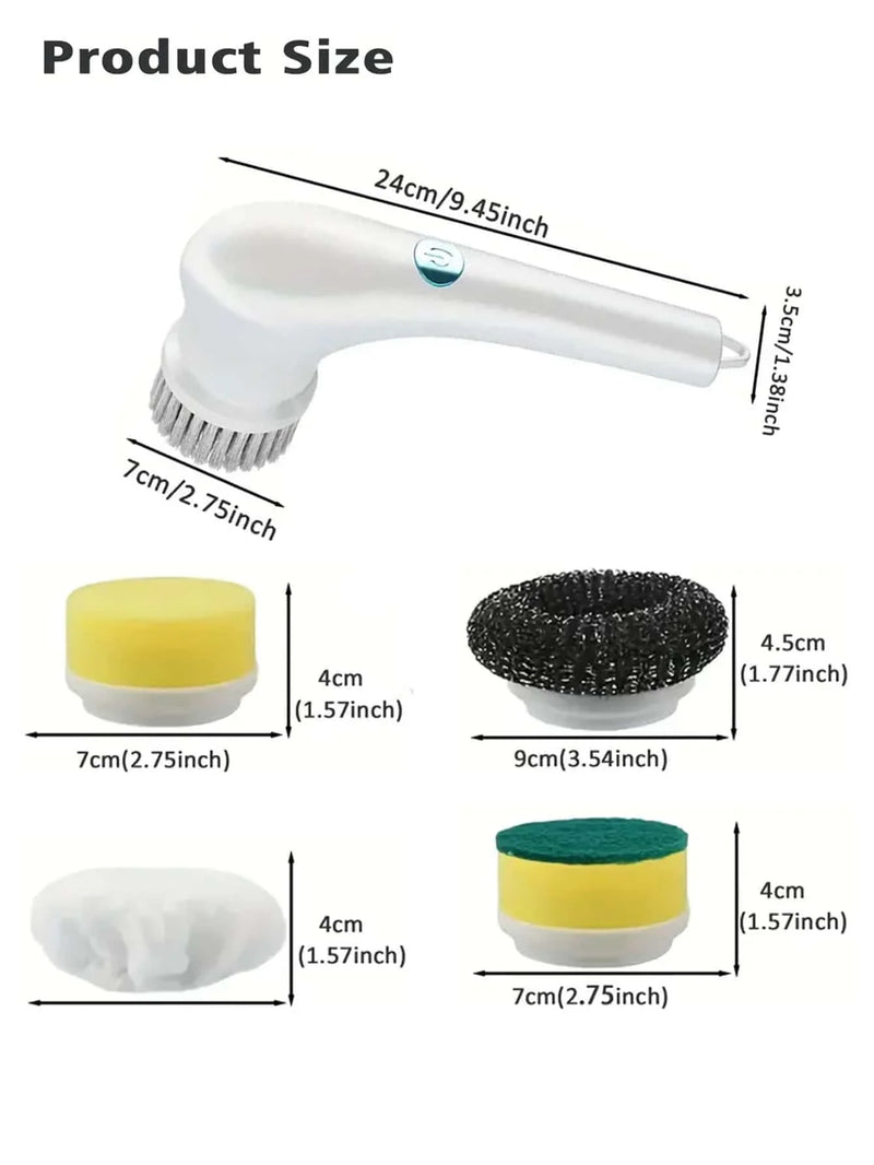 Escova de limpeza elétrica multifuncional sem fio